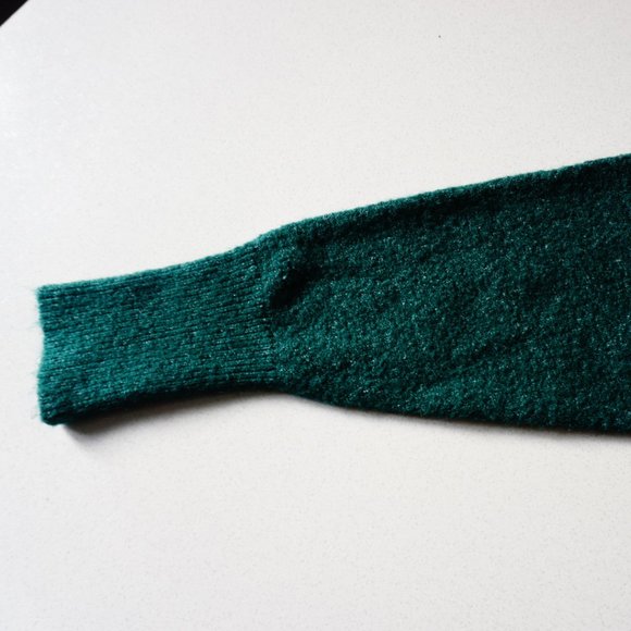 Suzy Shier Green Mock Neck Sweater - Picture 5 of 9